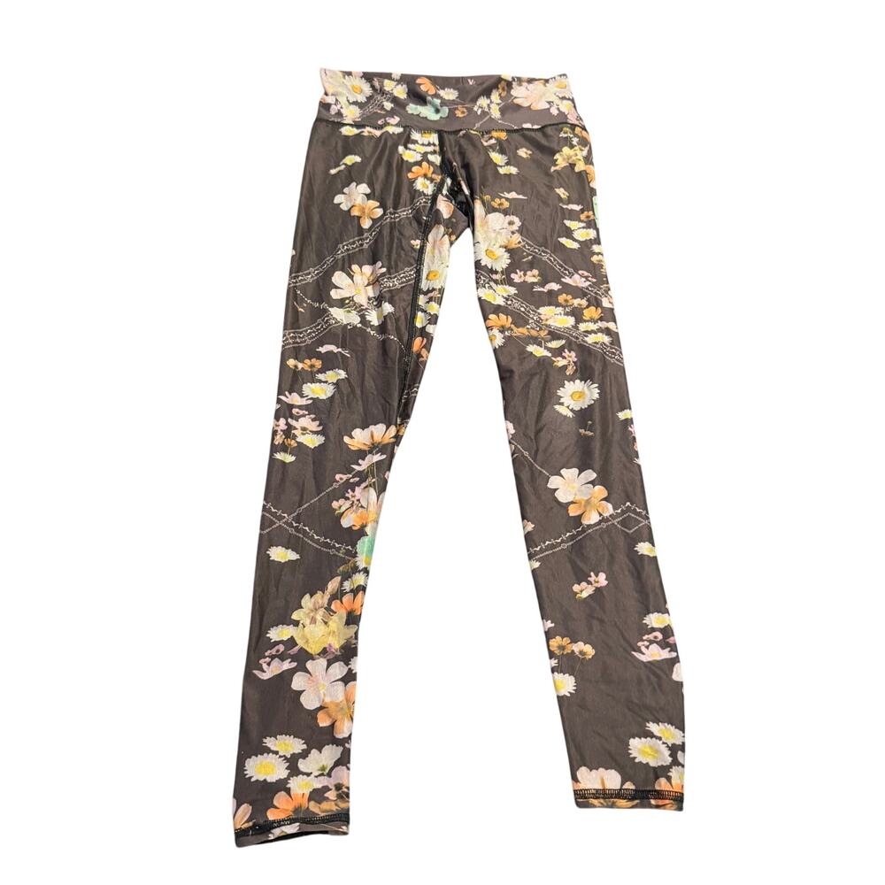 Teeki leggings w flowers fox sz small